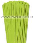  Tavaszi zöld, 6mm-es quilling papírcsík (90db, 49cm)