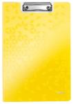 LEITZ Clipboard cu coperta, WOW, PP, A4, 80 coli, Leitz galben metalizat E41990016 (E41990016)