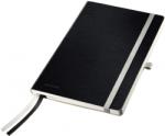 Leitz Caiet de birou Style, coperta flexibila, certificare FSC, reciclabil, A5, coli albe, 80 coli, negru, Leitz E44530094 (E44530094)