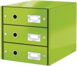 Leitz Suport cu 3 sertare Click & Store WOW Leitz verde metalizat E60480054 (E60480054)