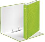 Leitz Caiet mecanic WOW, carton laminat, partial reciclat, certificare FSC, A4, mecanism 2DR, inel 25 mm, Leitz verde E42410054 (E42410054)