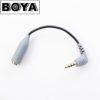 BOYA Female Microphone Adapter Cable BY-CIP to fit the iPhone7 6 6plus 5 5s iPad iPod Touch Samsung Galaxy SmartPhones - Cablu adaptor TRS la TRRS pt. Smartphone (#4577)