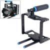 Camera Cage with Handle Grip and Rig Heavy-duty aluminum alloy Lightweight DSLR for Canon/ Nikon/ BlackMagic (3073)