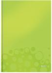 Leitz Caiet de birou WOW, A4, coperta dura, 80 coli, matematica, verde metalizat, Leitz E46261064 (46261064)