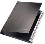 Leitz Mapa documente A4 cu index A-Z coperta PFL negru Leitz (ESS58250095) - dacris
