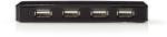 Nedis 4-port USB 2.0 HUB (UHUBU2430BK)