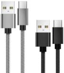 Lemontti Set cabluri de date Lemontti LSETCTYPC2, Type-C, 0.5 m + 1 m (Gri/Negru) (LSETCTYPC2)