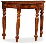 vidaXL Masă consolă, lemn masiv palisandru, 90x40x76 cm, semi-rotund (245157) Comoda
