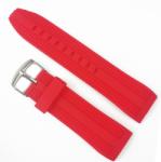  Curea de ceas Rosie din Silicon - capete curbate - 24mm (WZ3633)