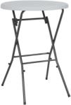 vidaXL Masă de bar pliabilă, alb, 80 x 110 cm, HDPE (44560)