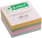 D. RECT Rezerva cub din hartie color 8.5x8.5cm, 400 file/set, D. RECT