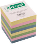 D. RECT Rezerva cub din hartie color 8.5x8.5cm, 800 file/set, D. RECT