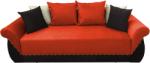 MobAmbient Canapea extensibilă 3 locuri, portocaliu negru - model Royal Canapea