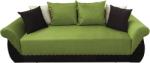 MobAmbient Canapea extensibilă 3 locuri, verde deschis negru - model Royal Canapea