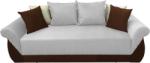 MobAmbient Canapea extensibilă 3 locuri, alb maro - model Royal Canapea