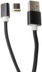  Cablu date si incarcare USB Magnetic mufa Type-C (detasabila) la USB 2.0, 1.2 metri, negru, pentru telefoane cu port tip C