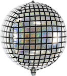 PartyDeco S. r. o Disco gömb fólia lufi, 40cm