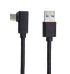  Cablu USB 3.0-C unghi 90 grade la USB-A 2m T-T Negru, KU31CZ2BK (KU31CZ2BK)