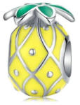 Ékszerkirály Ezüst charm, ananász, sárga (4000342171350)