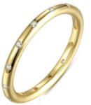 Ékszerkirály Ezüst, köves karika gyűrű, Arany színű, 6 (PA7132_1)