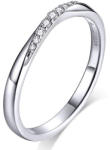 Ékszerkirály Ezüst gyűrű fehér kristályokkal, 8-as méret (4000410065879_3)