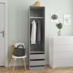 vidaXL Șifonier cu sertare, gri extralucios, 50x50x200 cm, PAL (800620) Garderoba