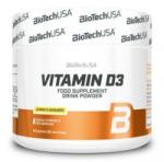 BioTechUSA Vitamin D3 citrom ízű italpor - 150g - bio