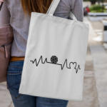  Handball heartbeat vászontáska