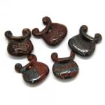  Pandant Jasp Rosu Breccia - 33-35 x 28-31 x 9-13 mm- (XL)
