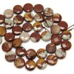  Jasp Noreena Margele Pietre Semipretioase Disc Fatetat - 16 x 6 mm