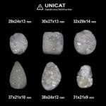  Cabochon din Cuart Alb Druzy de Forma Neregulata- 29-38 x 21-29 x 9-14 mm