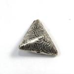  Margele din metal placat triunghi 20 x 12 mm - 3 Buc