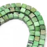  Crisopraz Verde Patrat 10x10 mm - Margele Pietre Semipretioase - 1 Buc