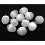 Selenit Alb Rulat Natural - 23-26 x 21-25 mm - ( M ) - 1 Buc