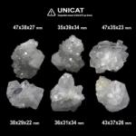  Apofilit Alb Brut Natural - 35-47 x 29-39 x 22-34 mm - (XL) - 1 Buc