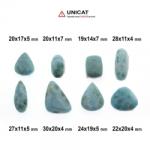  Cabochon Larimar - Pectolit 19-30 x 11-20 x 4-7 mm - Unicat
