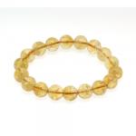  Bratara din Citrin Rotund 11 mm - Diametru 55 mm - Purtator al Abundentei Divine - 1 Buc