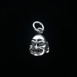  Charm Argint 925 Cap de Buddha - 16 x 10 mm -1 Buc