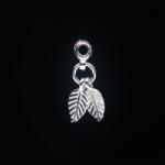  Charm Argint 925 Butoias si Frunze 21 x 6 mm - 1 Buc