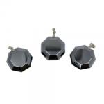  Pandantiv Terahertz de Forma Octoedru Fatetate - 27 x 27 x 9 mm - 1 Buc