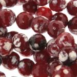 Agata de Foc Cracked Rotund Fatetat 12 mm