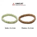  Bratara din Piatra Luni Piersica Dreptunghi - 8 x 4 mm- Diametru 56 mm- Margea Rotund - 4 x 4 mm