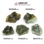  Fluorit Verde cu Cuart si Pirita Brut Natural - 37-52 x 25-35 x 14-26 mm - ( XL ) - 1 Buc