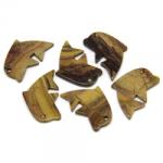  Pandant Delfin Jasp Peisaj - 26-29 x 40-41 x 4 mm- (L)