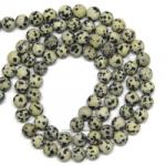  Jasp Dalmatian Mat Margele Pietre Semipretioase Rotund - 8 mm