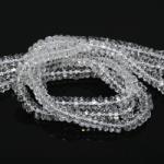  Margele Bijuterii Cuart Alb Disc fatetat 5-6x2-3 mm