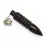  Pendul isis Lemn cu Bila Cuart Alb - 80x18 mm