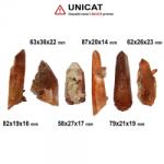  Cuart Rosu Natural Brut - 58-87 x 19-36 x 14-23 mm - ( XXL ) - 1 Buc