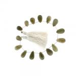  Bratara din Ochi de Pisica Neregulat Fatetata 8-10 x 5-8 mm - Diametru 55-58 mm - Accesorii Argint 925