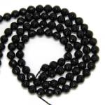  Onix Negru Rotund Fatetat Margele Pietre Semipretioase pentru Bijuterii - 8 mm